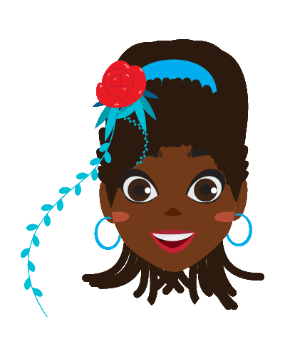 graphic with mini version of me